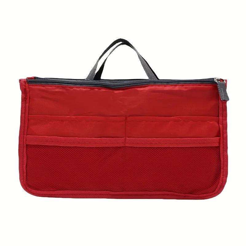Organizer Insert Bag Women Nylon Travel Insert Organizer Handbag Purse Large Liner Lady Makeup Cosmetic Bag Cheap Female Tote
