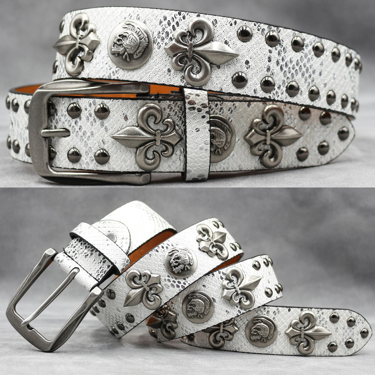 Rivet PU  Leather men's belt Fashion alloy belts Buckle luxury brand jeans belts for men business belt female belt