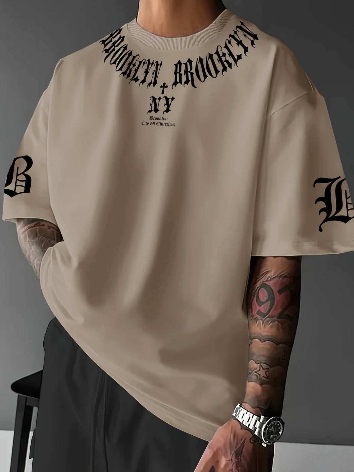 New Summer 2025 casual simple fashionable comfortable breathable and soft 3D letter printed men's T-shirt