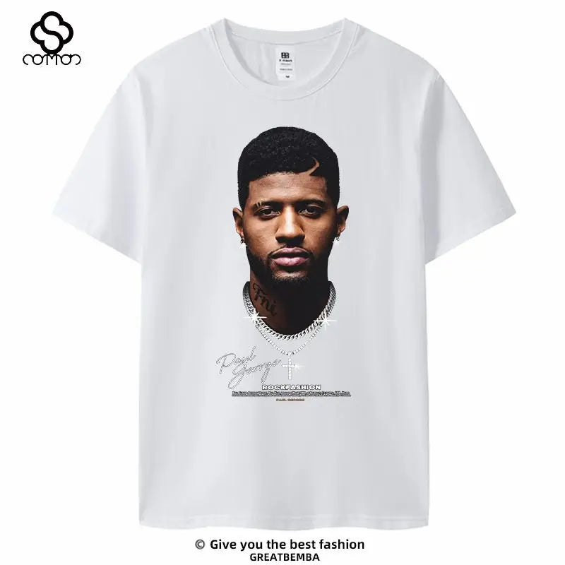 Basketball Star George Irvin Rodman Avatar Short-sleeved Cotton T-shirt American Casual Basketball Sports Plus Size Summer Y2k