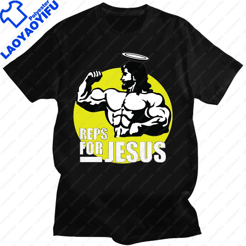 Team Jesus 7 Number T-shirt Funny Jesus Graphic T-shirts Women Men Clothing Tees Tops Camisas Casual Short  Clothes