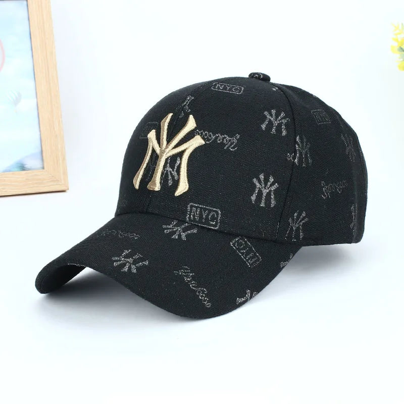 Baseball Cap Snapback Hat Sun Hat Spring Autumn Baseball Cap Sport Cap NY Letter Cap Hip Hop Fitted Cap Hats For Men Women