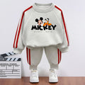 2026 Spring Children Side Stripe Trousers Sets Kids Casual Tracksuit Boys O Neck Hoodies and Long Pant Two Piece New Style
