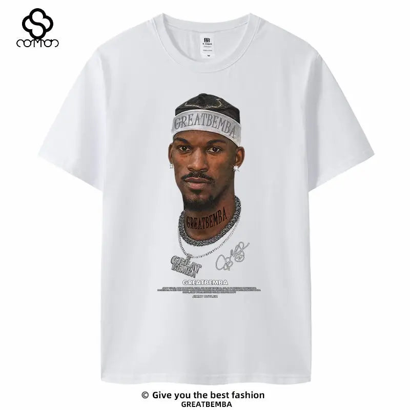 Basketball Star George Irvin Rodman Avatar Short-sleeved Cotton T-shirt American Casual Basketball Sports Plus Size Summer Y2k