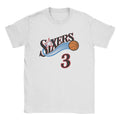 Men Women Sixers 3 Allen Iverson T Shirts  Cotton Tops Funny Short Sleeve Round Neck Tee Shirt Plus Size T-Shirt
