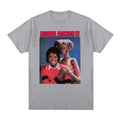 Michael Jackson & E.T Vintage T-shirt  Funny Retro Graphic Hip Hop Singer Cotton Men T shirt New Tee Tshirt Womens Tops