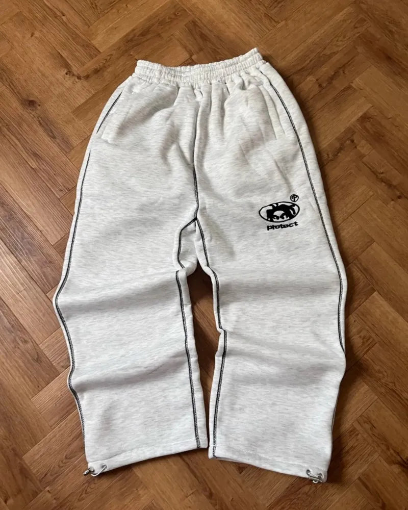 Man Embroidery Baggy Pants Cargo Streetwear Joggers Unisex Y2k Retro Goth Sweatpants Trousers Work Pants Harajuku Korean Clothes