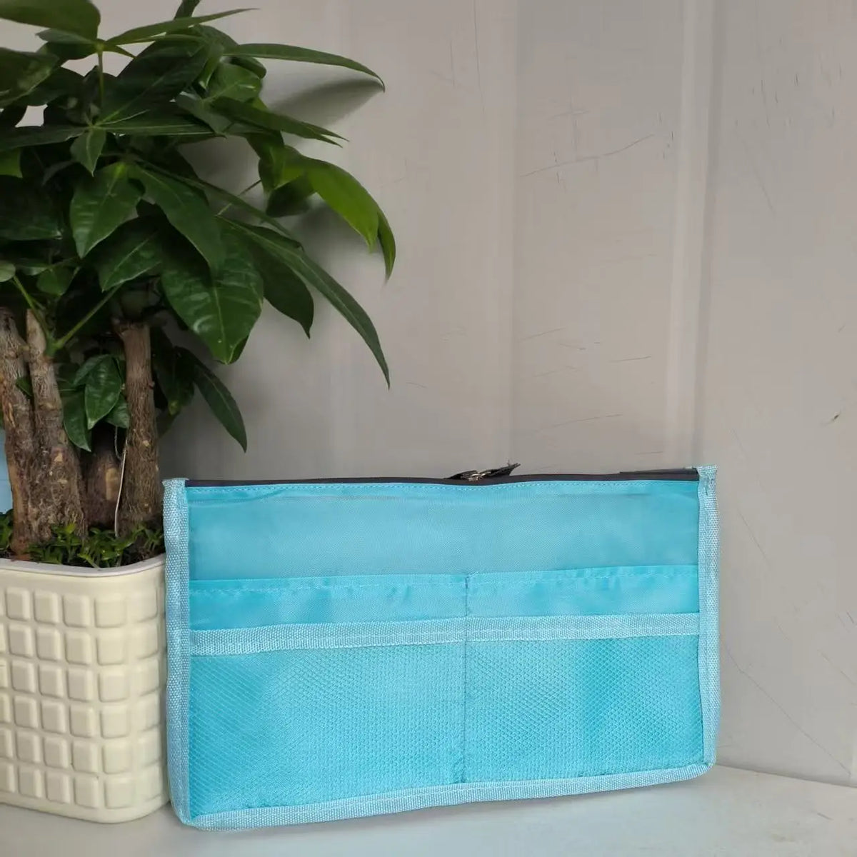 Organizer Insert Bag Women Nylon Travel Insert Organizer Handbag Purse Large Liner Lady Makeup Cosmetic Bag Cheap Female Tote