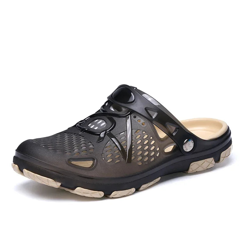 Fashion Slippers Casual Sandals Breathable Non-slip Comfortable Beach Shoes High Quality Home Slippers Outdoor Walking Male Shoe