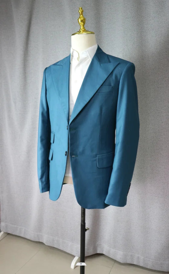 Men's Suits Mens Suit 2 Pieces Causal Slim Fit Prom Noble Champagne Grey Blazer Formal Business For Wedding Groom Tuxedos
