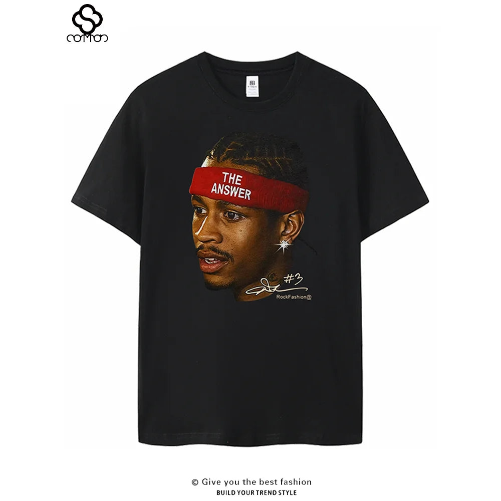 Basketball Star George Irvin Rodman Avatar Short-sleeved Cotton T-shirt American Casual Basketball Sports Plus Size Summer Y2k