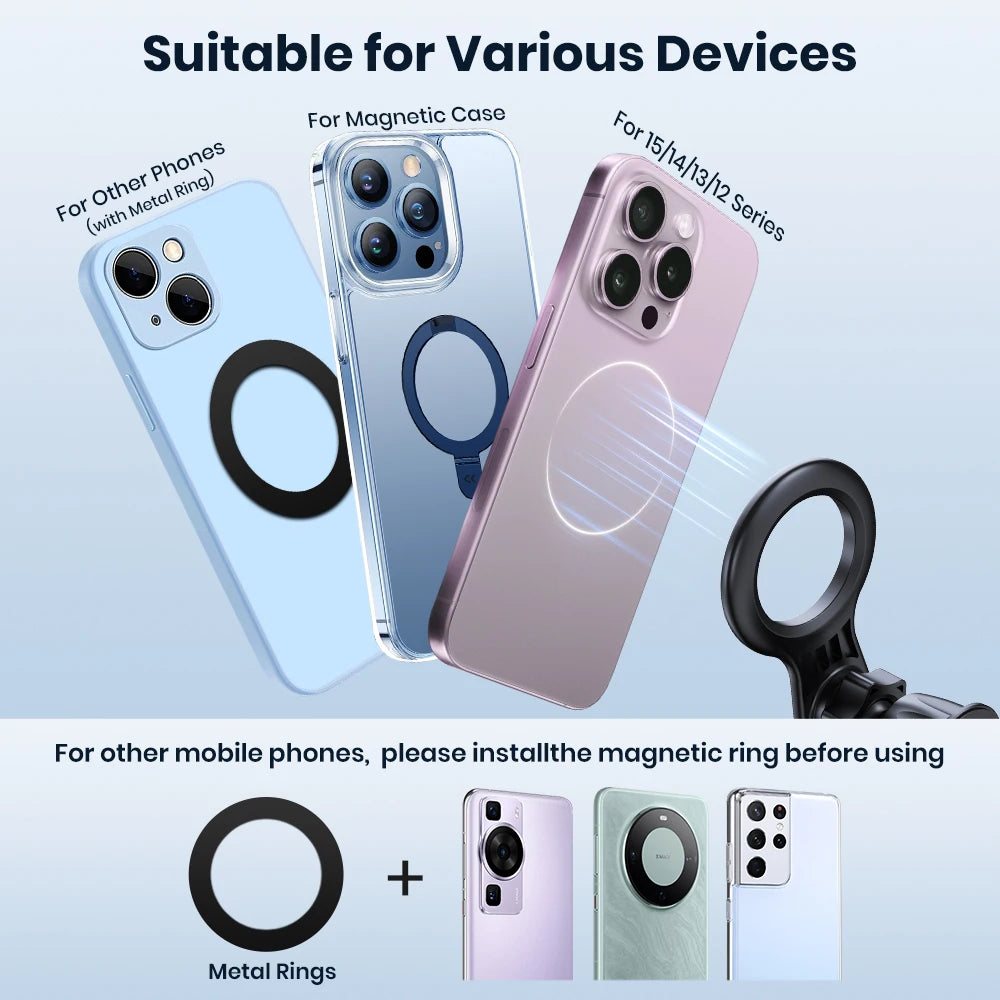 TOPK for MagSafe Car Phone Holder,[20 Super Magnets]Magnetic Car Phone Mount for Air Vent Phone Holder for iPhone Mag Safe Case