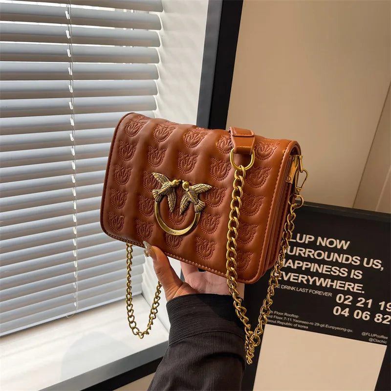 New 2026 Fashion Womens Shoulder Bag Crossbody Purse Minimalist Chain Strap Small Niche Luxury Versatile Tote