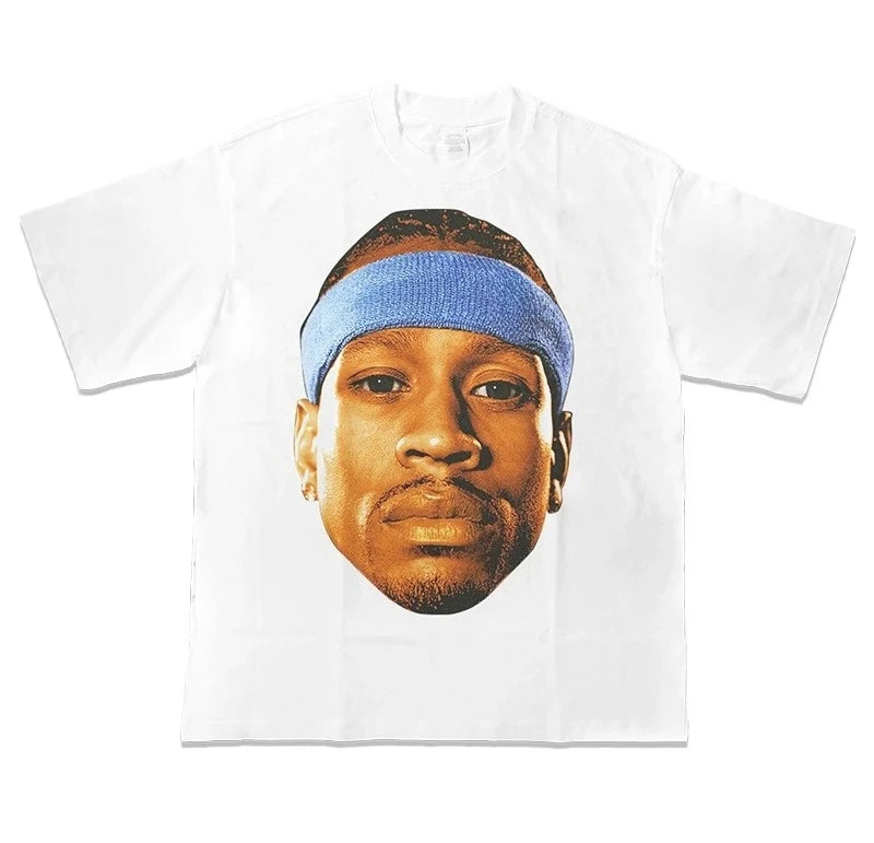 Basketball Star Allen Iverson Printed T-shirt Man Women Cotton T-shirt Men's T-shirts 2026 Summer Men's Clothing Tops Streetwear