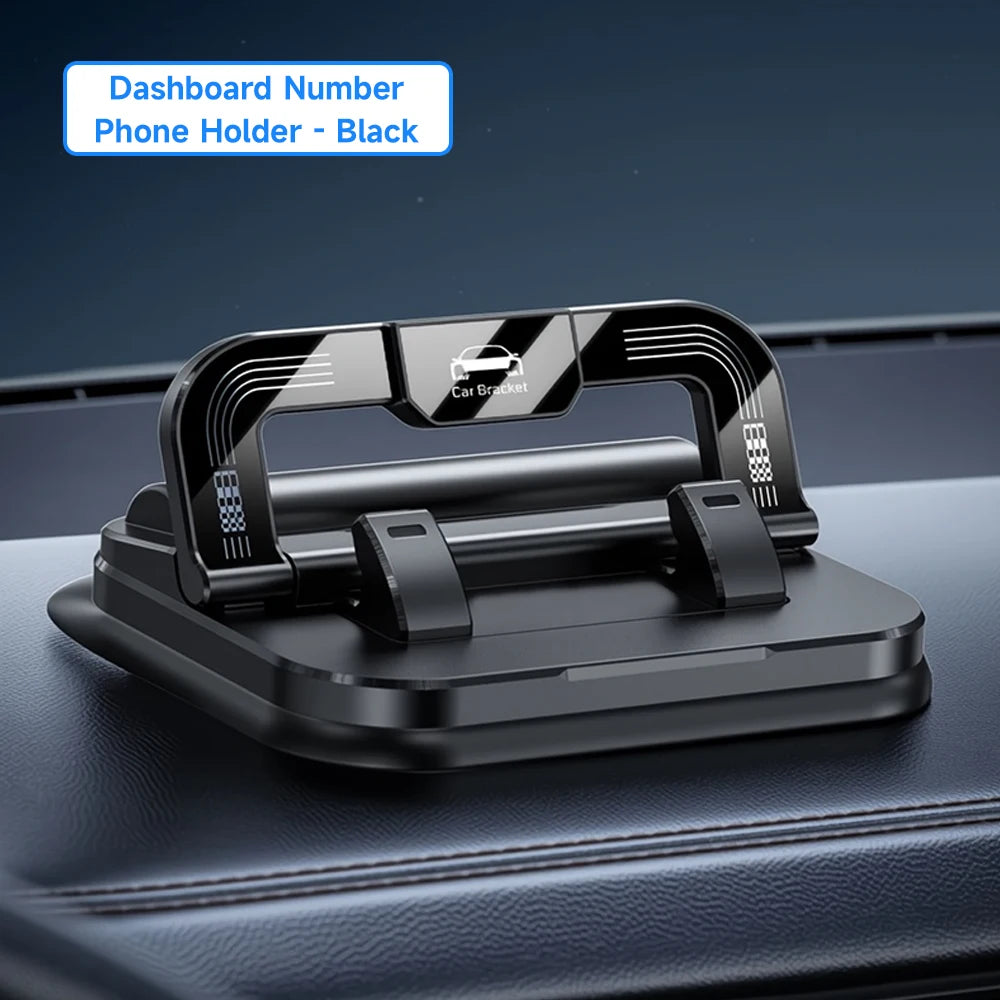 Universal Dashboard Car Phone Holder Upgraded Silicone Phone Mount for Car Dash Anti-Slip Pad Mat Phone Holder with Number Plate