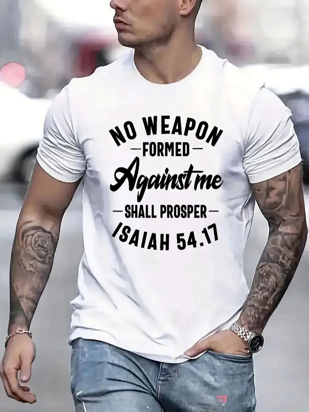 Men's Summer 100% Pure Cotton Fashion Casual American Street Letter Print Loose Round Neck Short Sleeve T-Shirt Top