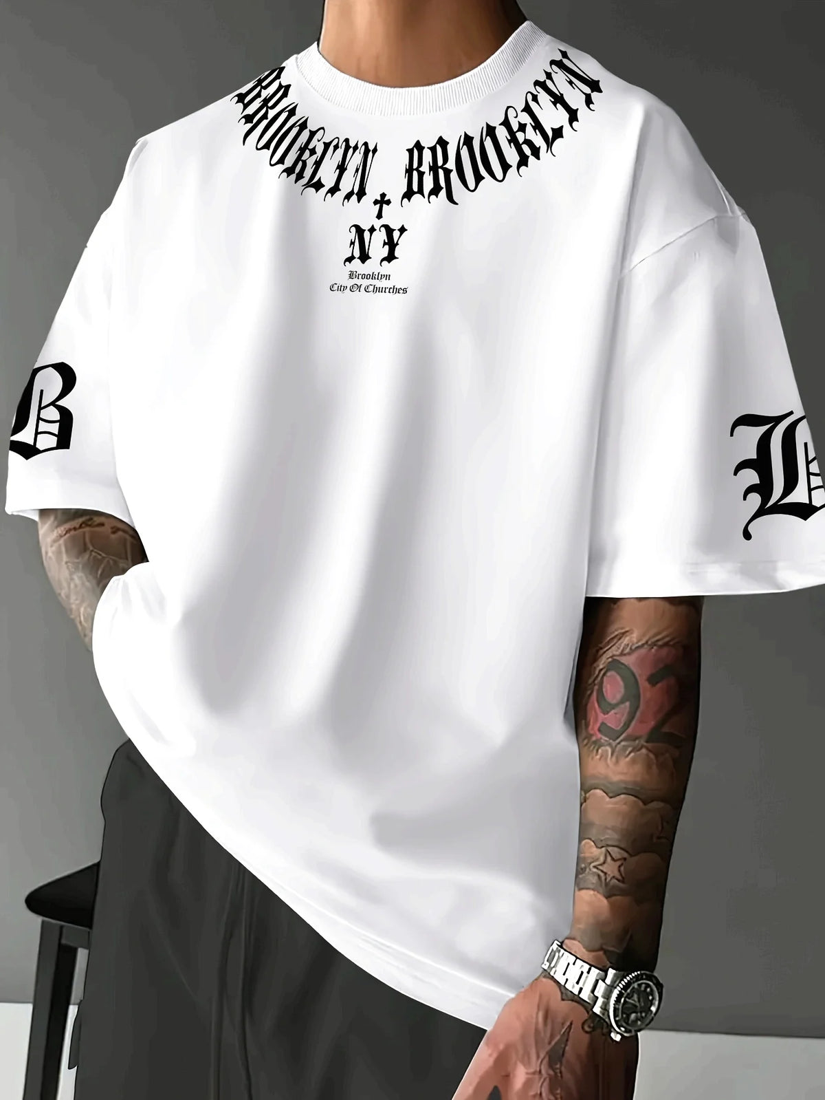 New Summer 2025 casual simple fashionable comfortable breathable and soft 3D letter printed men's T-shirt