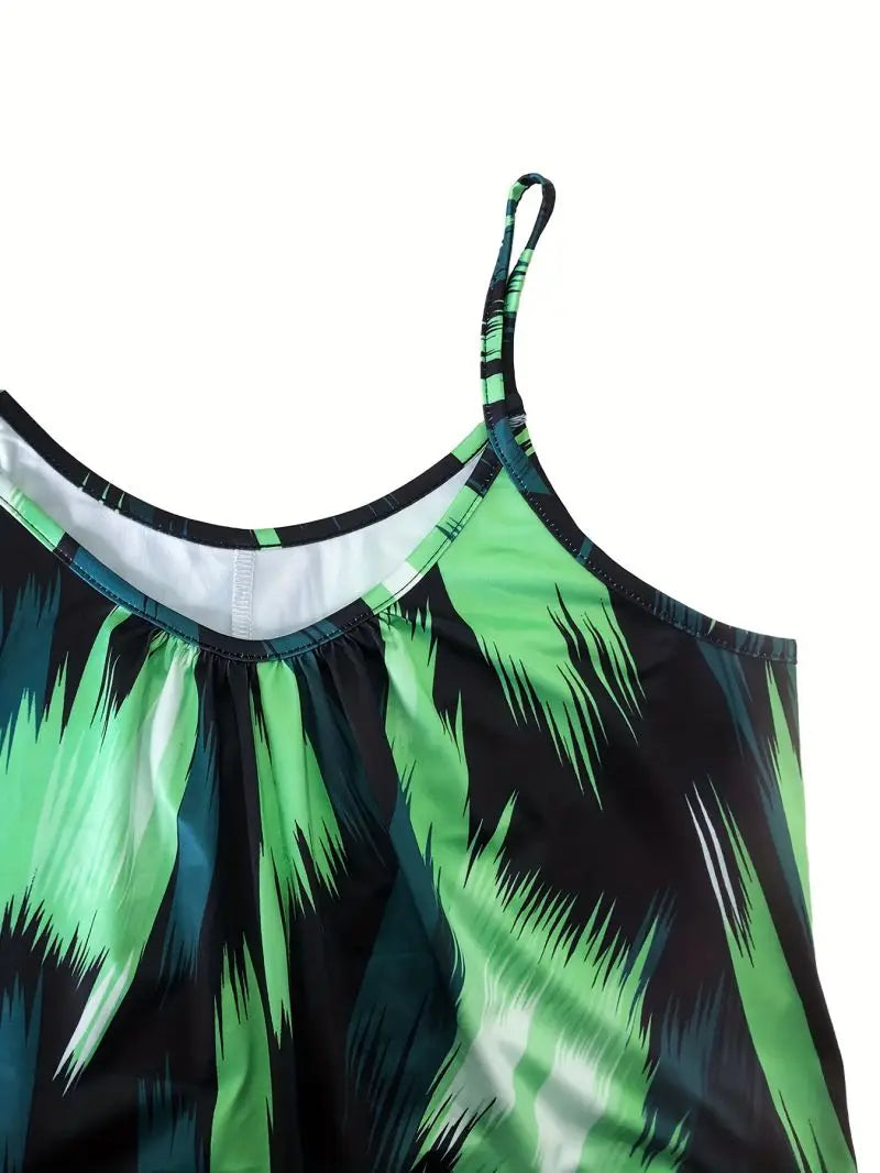 Women's Summer Fashion Camisole Jumpsuit Loose Slimming Casual Shorts Home Outdoor Clothing