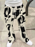 Y2k Flared Pants Men's Women's Loose 3D Print Trousers Casual Sweatpants Mid Waist Sporty Streetwear Hip Hop Vintage Pants