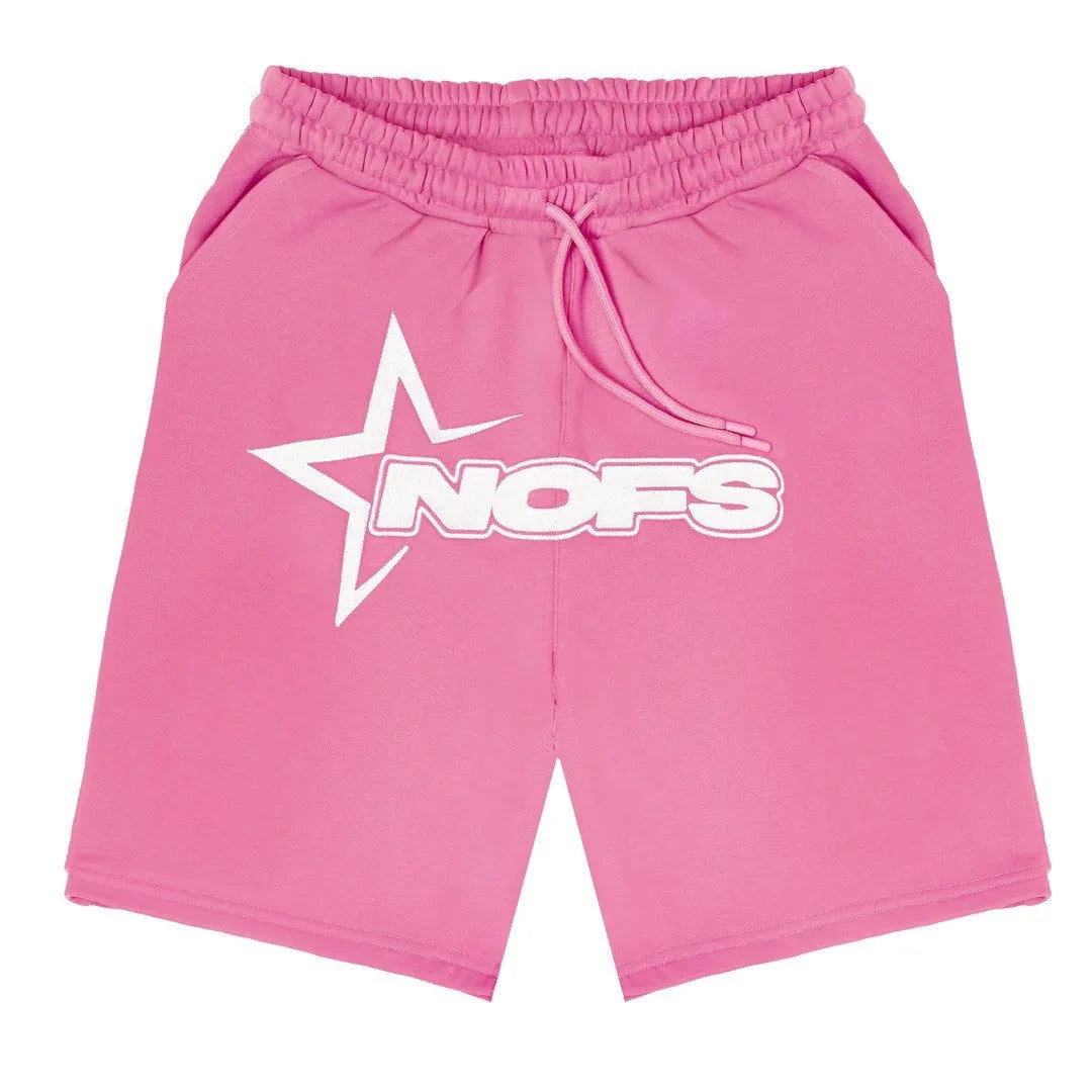Y2K T-shirt Short Kpop Street Fashion Print Round Neck Short Sleeve Top Casual Loose Drawstring Shorts Women Men Clothing Top