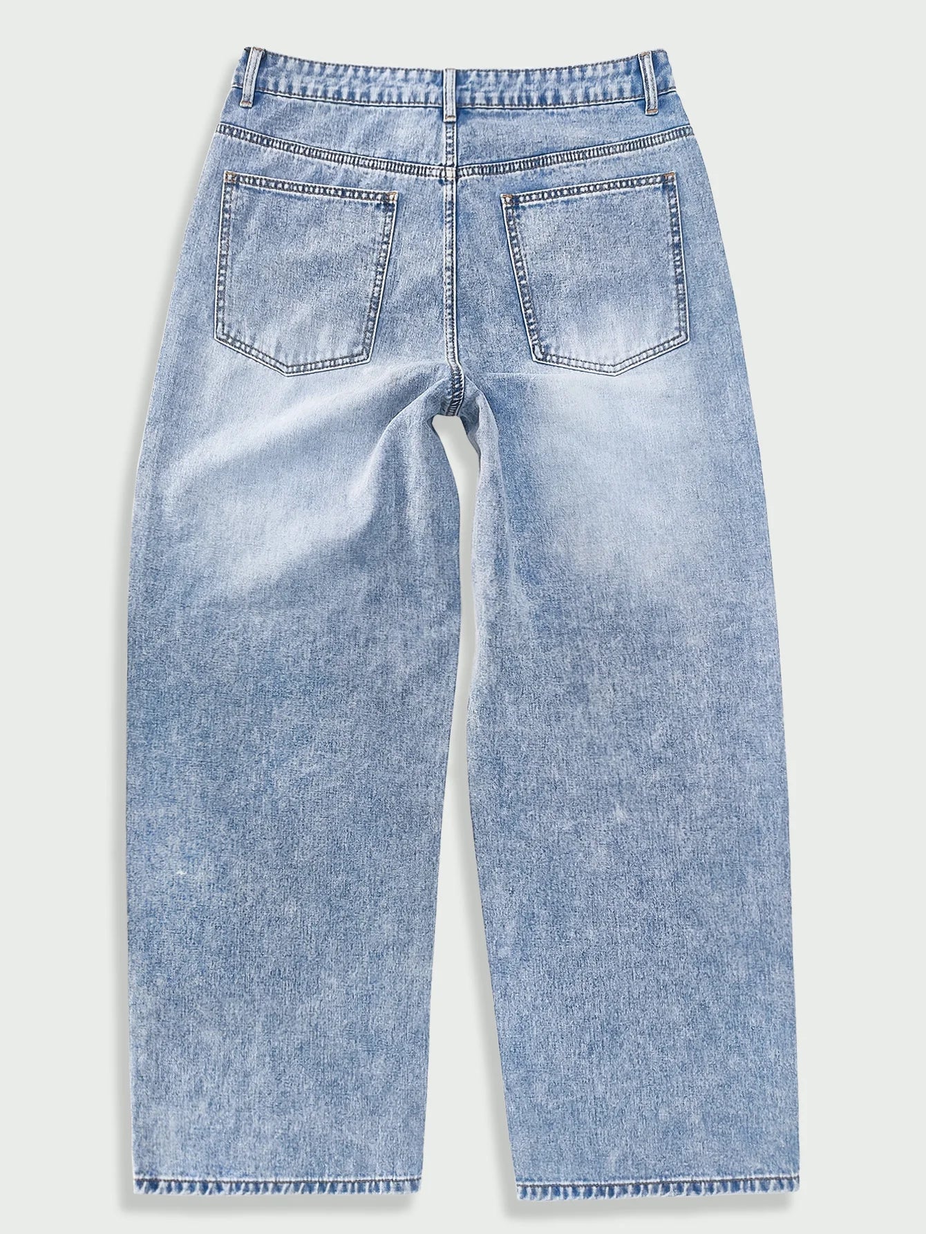 Men's Jeans Street Loose Printed Denim Trousers Hip Hop Going Out Hot Diamond Rhinestone Wide Leg Pants Y2K Clothing