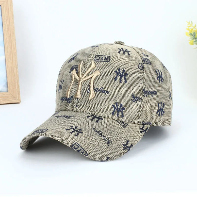 Baseball Cap Snapback Hat Sun Hat Spring Autumn Baseball Cap Sport Cap NY Letter Cap Hip Hop Fitted Cap Hats For Men Women