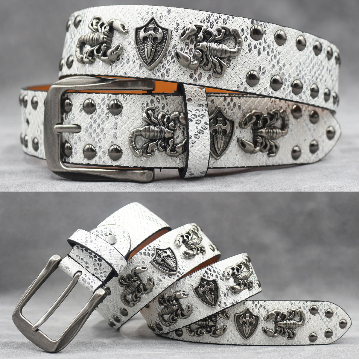 Rivet PU  Leather men's belt Fashion alloy belts Buckle luxury brand jeans belts for men business belt female belt