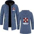 Umbrella company Men's long Hoodies Spring And Autumn Solid Color Zipper Pullover Comfort Harajuku Top Sweatshirts