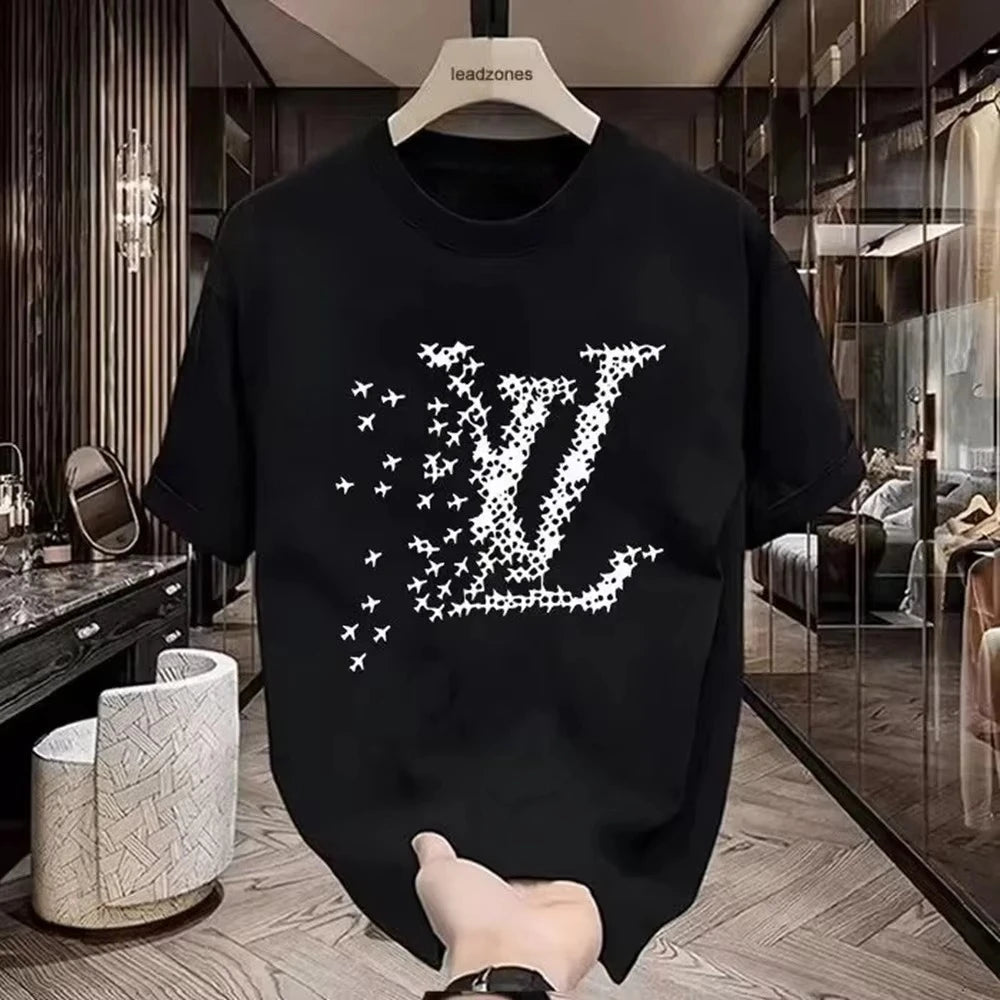 2026 Hot Sale Men Women Casual T Shirt Designer Tees Print Short Sleeve Oversized Top Round Neck Men Women Cotton T-Shirts