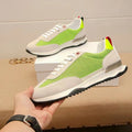 Luxury Brand Men's Shoes Handmade Casual Sneakers Mesh Suede Top-Grain Cowhide Upper Lining Breathable Footwear Holiday Gifts