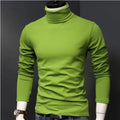 Spring Autumn Thin Men Pullovers Sweaters Turtleneck Knitted Sweater for Men  Clothing Male Sweaters Full Black White Tops