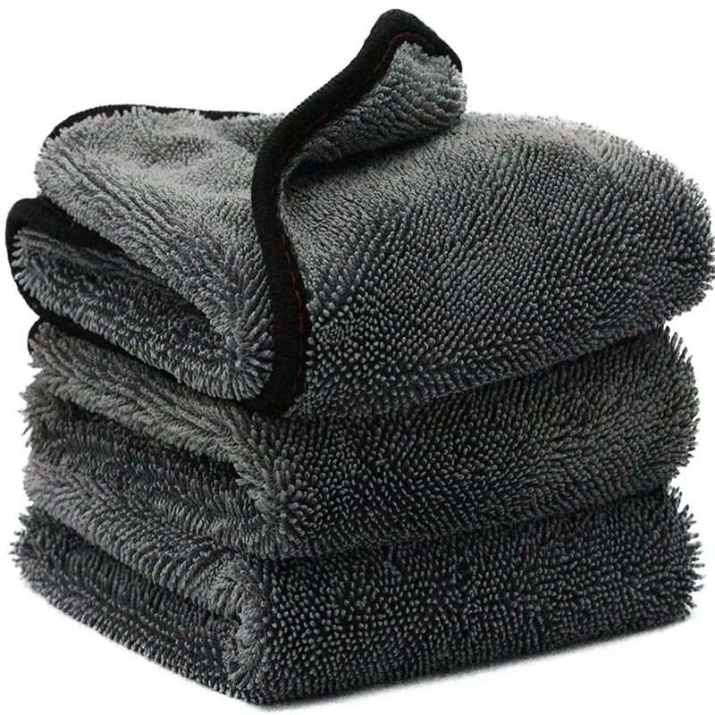 SEAMETAL Car Wash Towel 1200GSM Microfiber Double-Sided Ultra Absorbent Car Wash Cloth Cleaning Drying Towel Washing Accessories