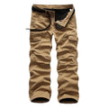 Men's Velvet Thickened Camouflage Cargo Pants Fashion Multi Pockets Tactical Combat Trousers Loose Outdoor Casual Pants for Male