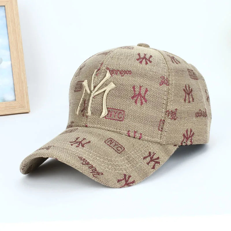 Baseball Cap Snapback Hat Sun Hat Spring Autumn Baseball Cap Sport Cap NY Letter Cap Hip Hop Fitted Cap Hats For Men Women