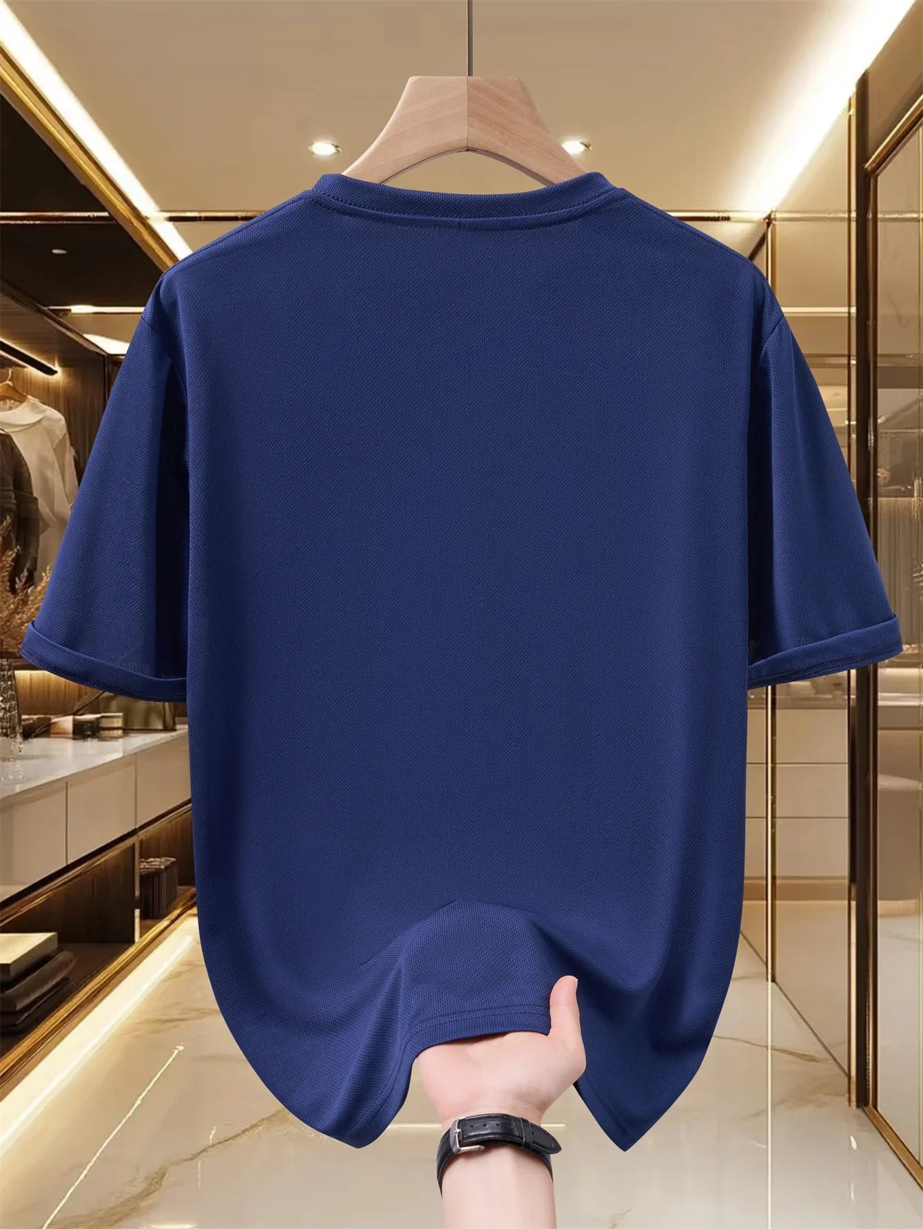 Summer men's and women's sporty casual style T-shirts, cool and breathable T-shirts, large-sized T-shirts for Europe and America