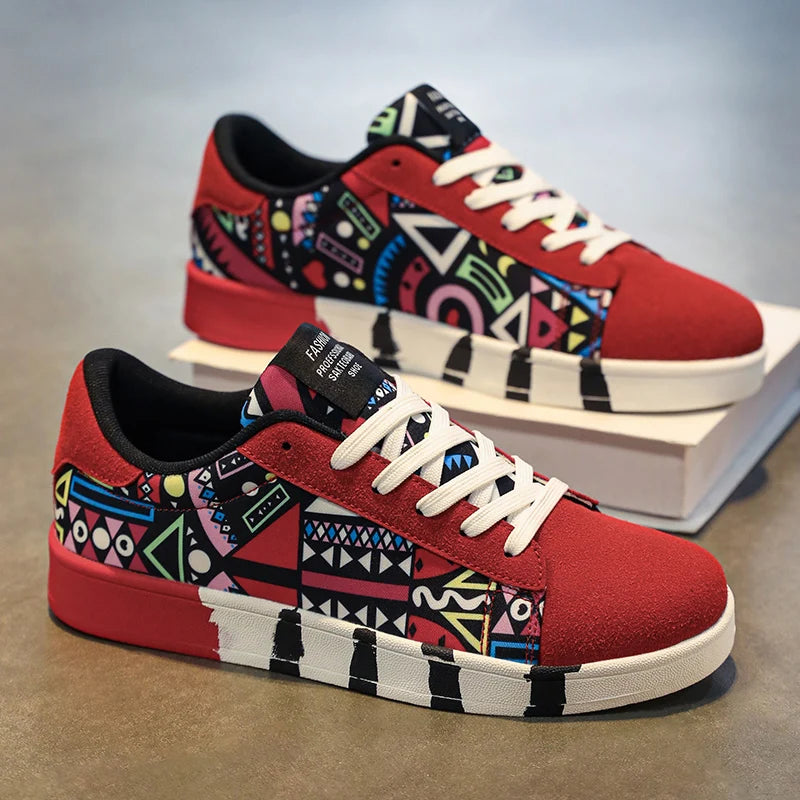 YRZL Skateboard Shoes Men Canvas Sneakers Casual Breathable Walking Shoes Lightweight Flat Shoes for Men Street Trend Sport Shoe