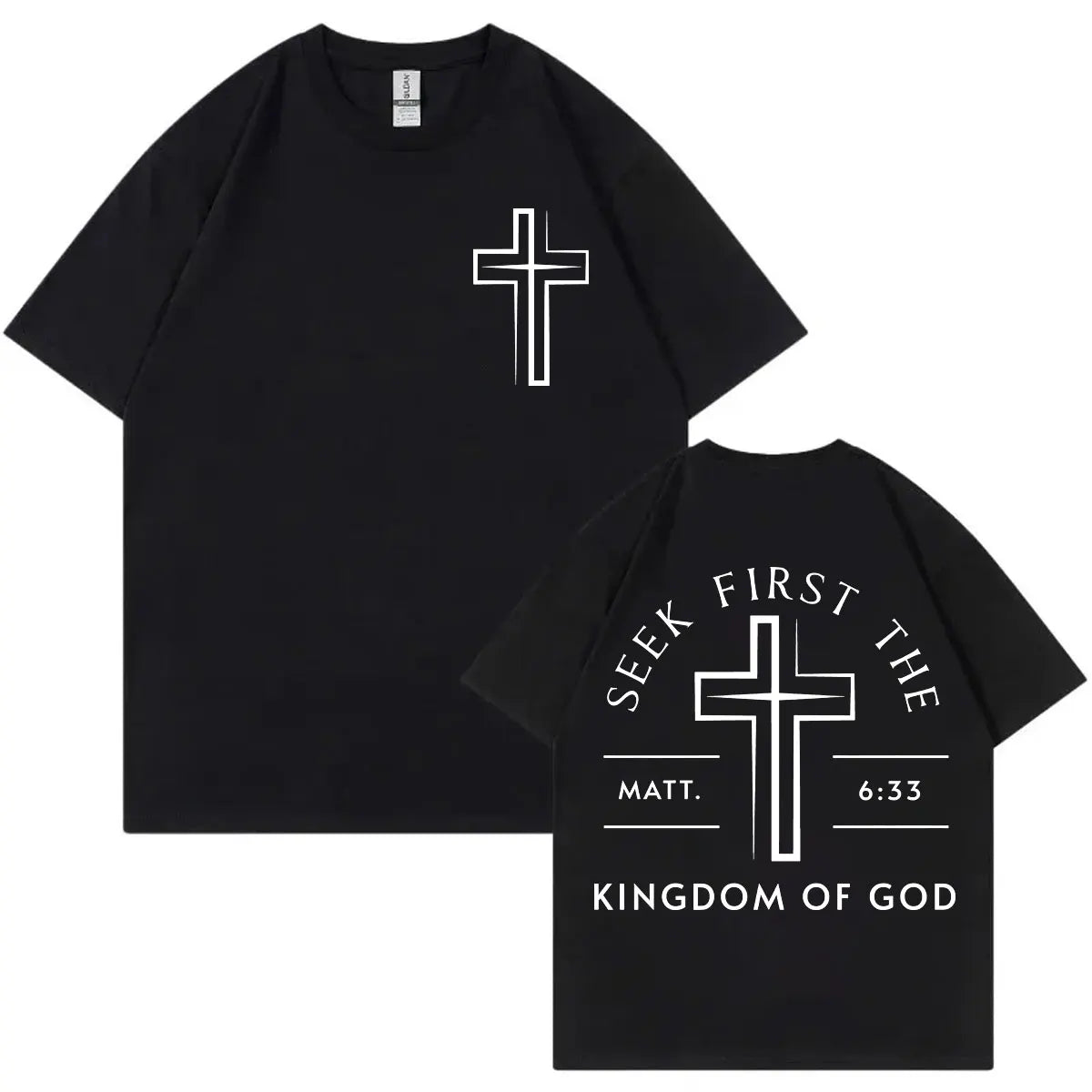 Christian Jesus Bible Verse T-shirts High Quality Fashion Short Sleeve T-shirt Men Women Clothing Casual Loose Cotton T Shirts