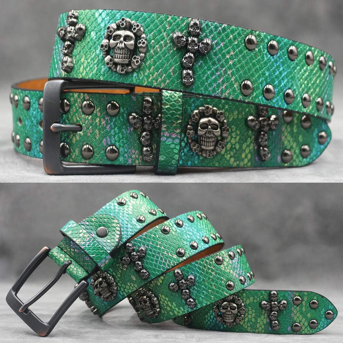 Rivet PU  Leather men's belt Fashion alloy belts Buckle luxury brand jeans belts for men business belt female belt