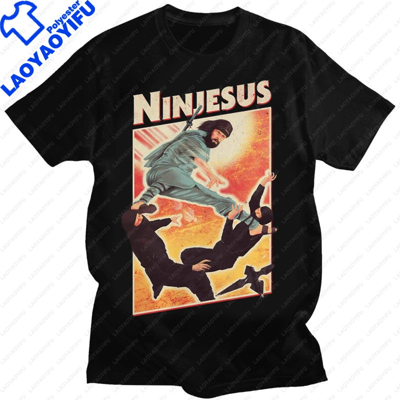 Team Jesus 7 Number T-shirt Funny Jesus Graphic T-shirts Women Men Clothing Tees Tops Camisas Casual Short  Clothes