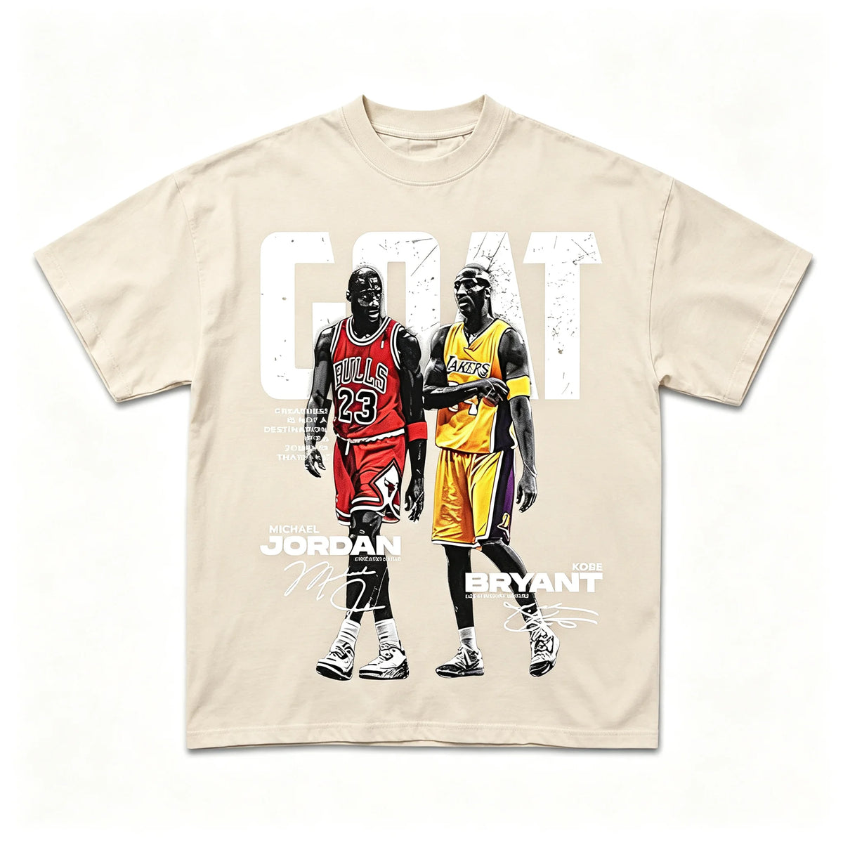 2026 New Parent‑Child Matching Unisex Oversized T‑Shirt Vintage Dual Basketball Legends Portrait Front Print Streetwear Tops