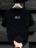 This season's main focus is on loose, casual, versatile, and niche men's summer letter printed American style top T-shirts