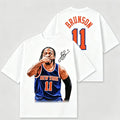 Jalen Brunson 11 Graphics 100%cotton Tshirt 2026 Summer New Knicks High-Quality Men's Basketball Fashion Sports Jersey Shirt Tee
