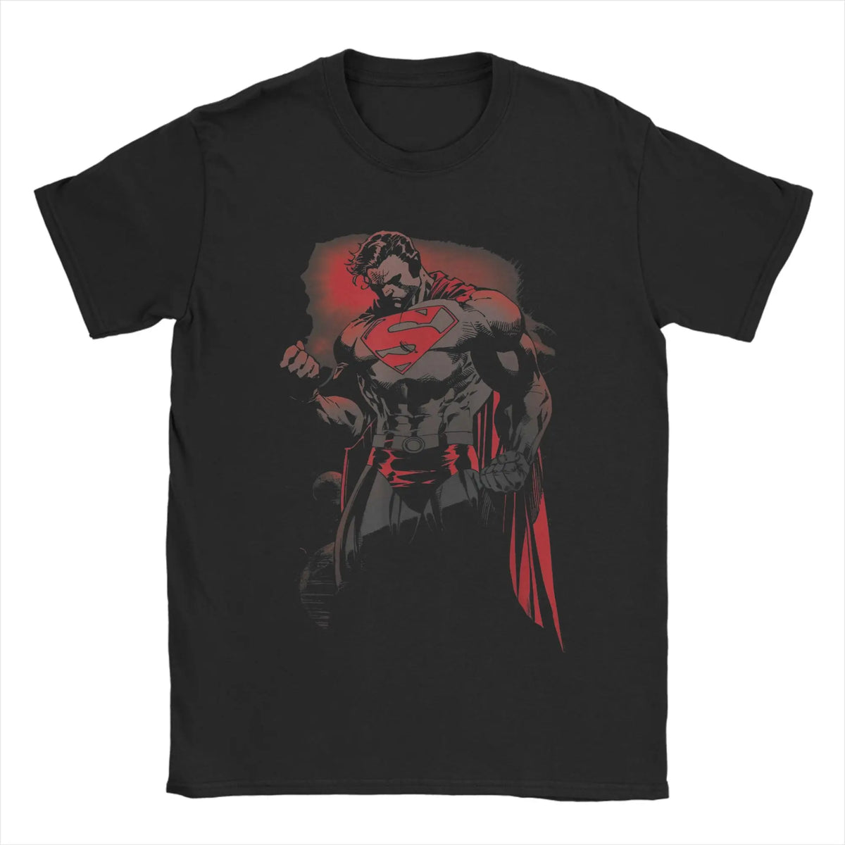 Supermans Superhero T-Shirts for Men Women  Funny 100% Cotton Tee Shirt Crewneck Short Sleeve T Shirts Classic Clothes