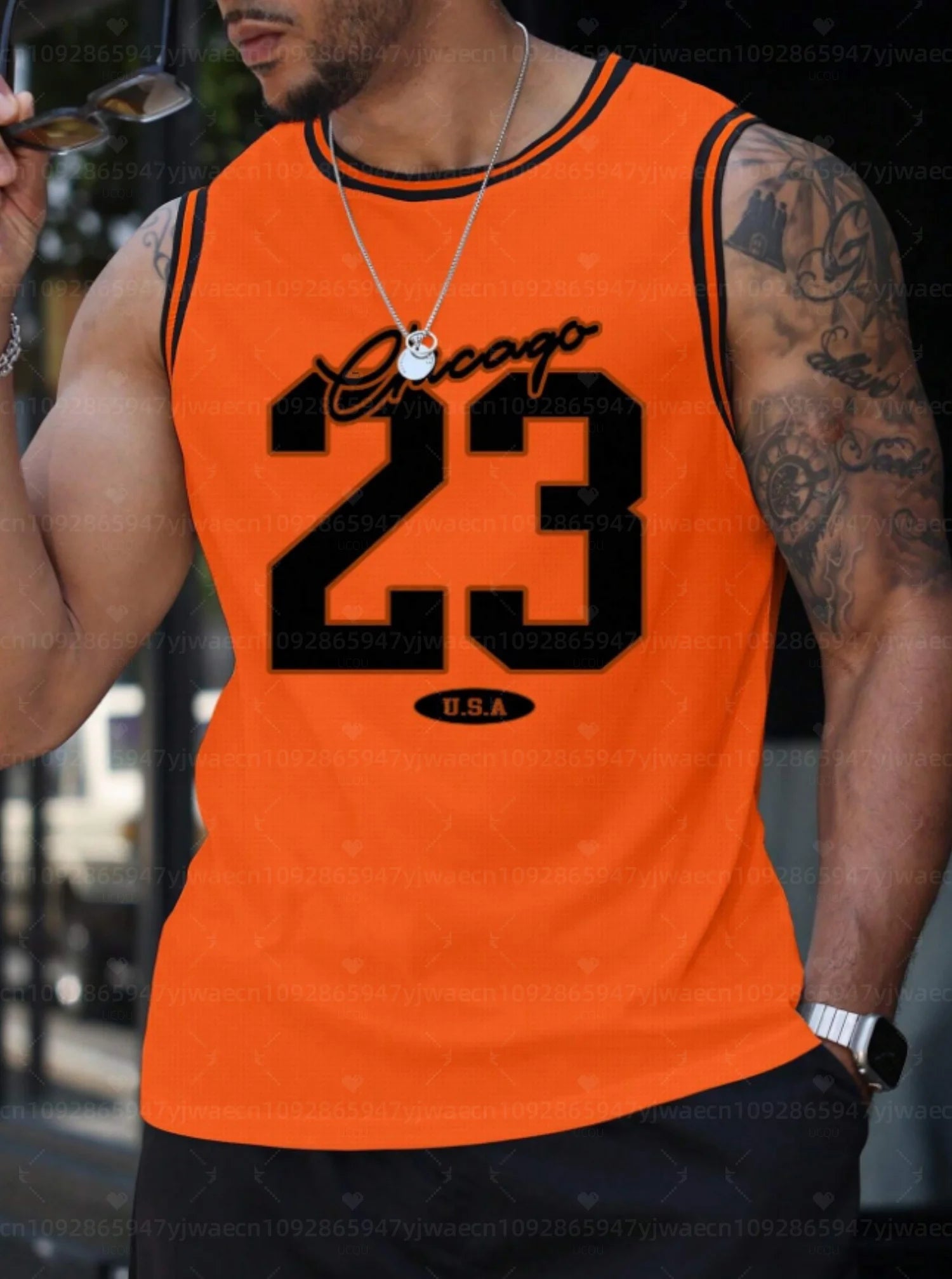 2026 Summer Men's Women Chicago No.23 Graphic Tank Top Sleeveless Basketball Jersey Vest Men Round Neck Sports Gym Vest