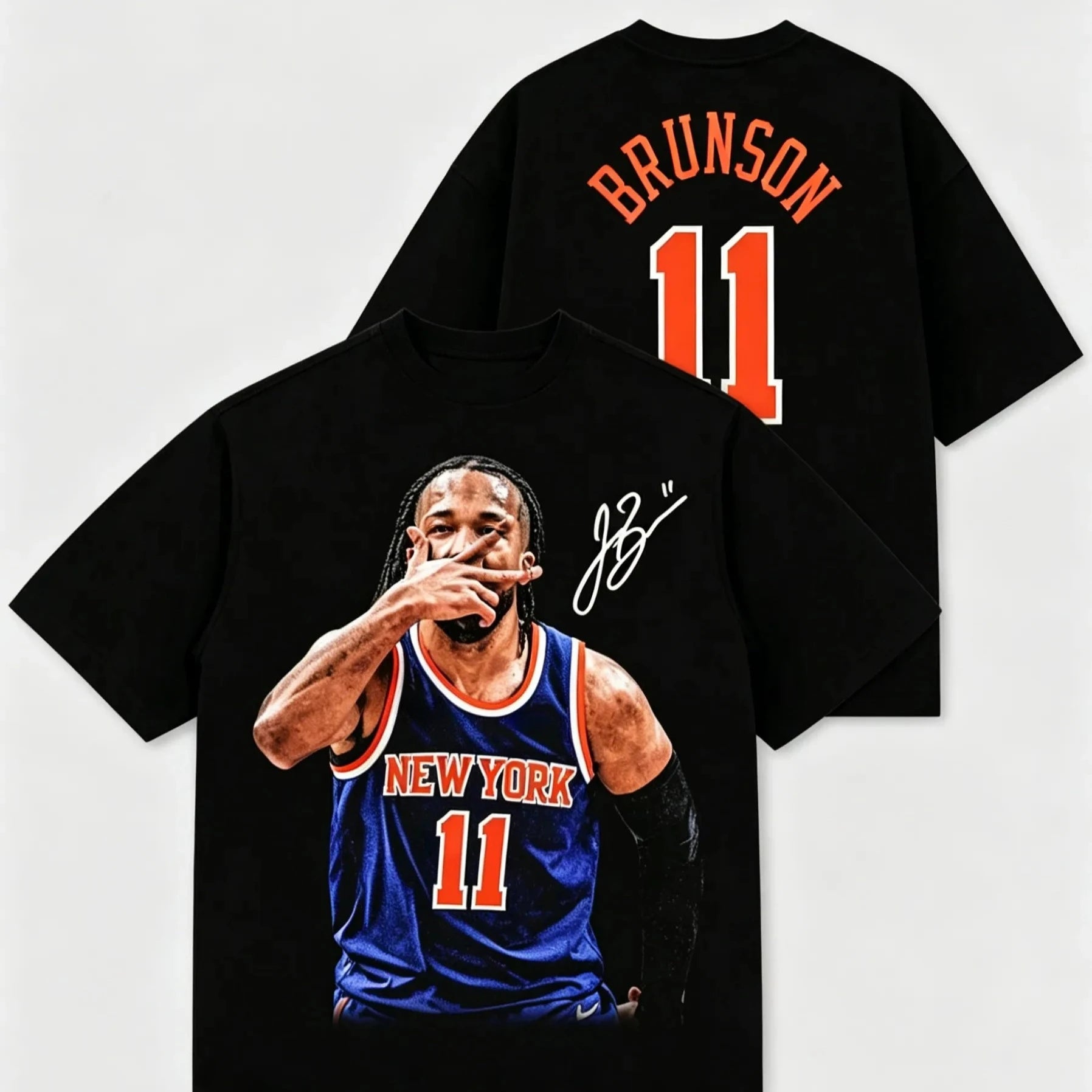 Jalen Brunson 11 Graphics 100%cotton Tshirt 2026 Summer New Knicks High-Quality Men's Basketball Fashion Sports Jersey Shirt Tee