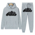Y2K Harajuku Hip-hop 2 Piece Set Slim Hooded Tops Casual Sweat Pants Suit Men Women Fashion Letter Printed High Street Clothing