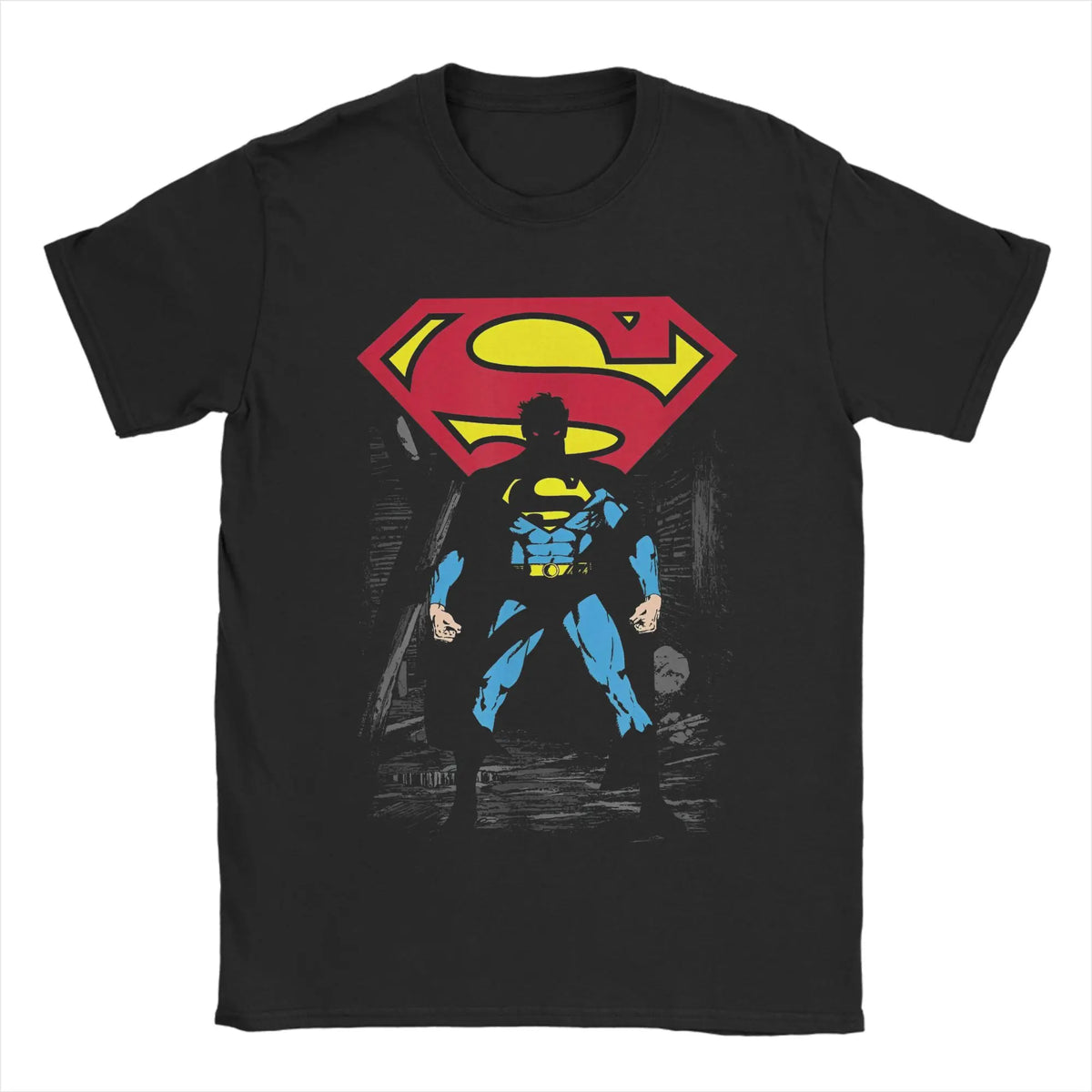 Supermans Superhero T-Shirts for Men Women  Funny 100% Cotton Tee Shirt Crewneck Short Sleeve T Shirts Classic Clothes