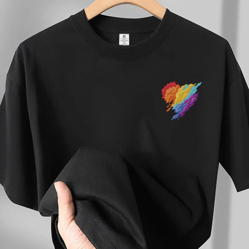 Men's Dripping Basketball Graphic T-Shirt, Streetwear Hip Hop Tee, Oversized Fit, WHITE Top for Men, Trendy Summer Style