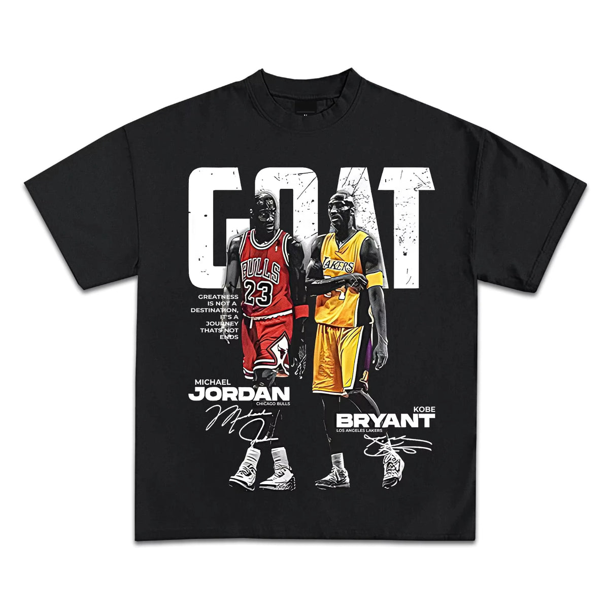 2026 New Parent‑Child Matching Unisex Oversized T‑Shirt Vintage Dual Basketball Legends Portrait Front Print Streetwear Tops