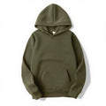 2025 Men's Solid Color Hooded Sweaters Men's Warm Wool Sweater Fashionable Street Clothing Loose  Breathable Jersey Brand Hooded